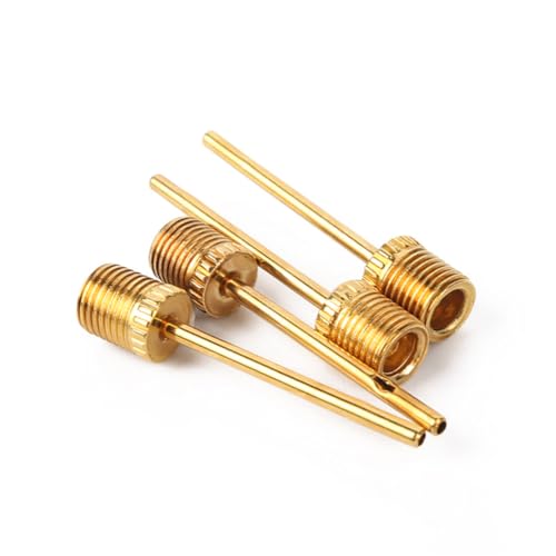 WELANGBN 3 Pack Pump Inflating Needles,No Break Heavy Duty Air Pump Needles for Balls, Stainless Steel Body,Gold