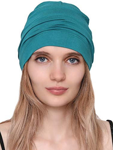Deresina Gorros para Dormir Oncológicos y para Quimioterapia (Teal)