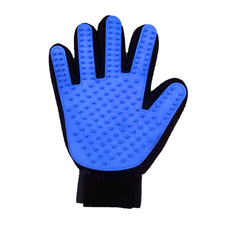 Image of Enhanced Pet Grooming Hair Removal Massage Glove - Pair