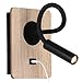 Produktbild B·LED BARCELONA LED Wandleuchte aus Holz mit Schalter und Strahler, schwarz, flexibel, warmweißes Licht, USB-Ladeanschluss zum Lesen, Bett, Nachttisch, Hotel