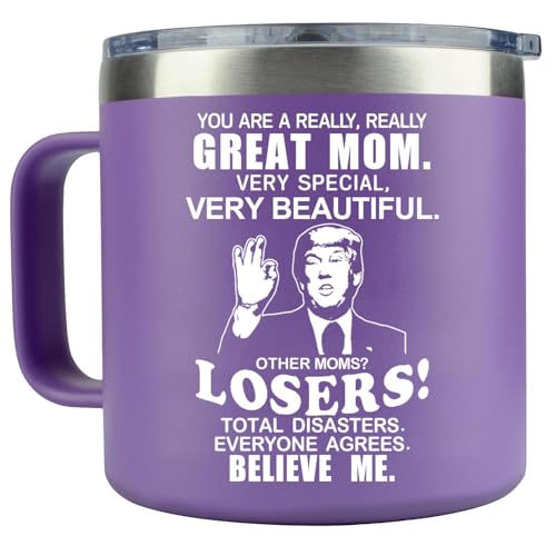 Mother'S Day Travel Mugs: Perfect Insulated Gifts for Coffee-Loving Moms 5 LEIOH Mothers Day Gifts for Mom from Daughter Son,Christmas Birthday Gifts Ideas for Moms,Gift for Mama,Wife,Mother,Thank You Gift for Mom Coffee Mug,14 Oz Stainless Steel Tumbler Cup