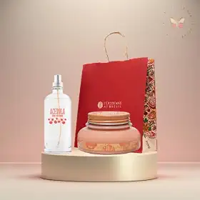Kit Duo Polpa Hidratante 200ml e Spray Perfumado Acerola 150ml Loccitane – Fragrância Frutada e Cítrica