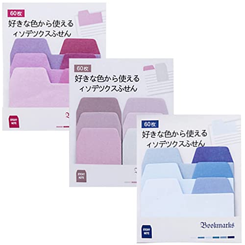 Lot de 4 Notes Autocollantes Notes Autocollantes Auto-adhésives Onglets d'index du catalogue Notes autocollantes colorées Auto-adhésives Bloc-notes Signes Notes de classification Auto-adhésives Cover