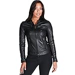 DArienzo-Damen-Lederjacke-im-Biker-Italienische-Schwarze-Echtleder-Lammnappa-Made-in-Italy-Giulia