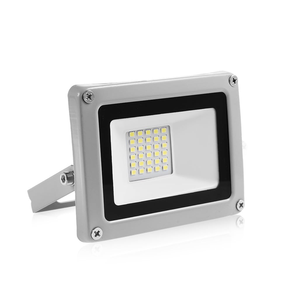 papasbox LED Strahler 12V, 30W LED Fluter Superhell 2400LM Strahler Außen Flutlicht 6000K Kaltweiß, IP65 Wasserdicht Scheinwerfer für Garten, Hof, Terrasse, Quadrat, Fabrik