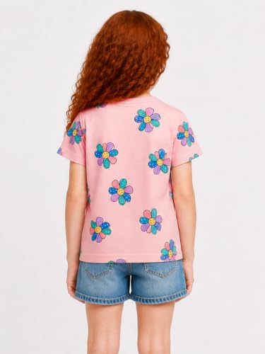 Image of LittleSpring Kids Short Sleeve Graphic T-Shirt 100% Cotton