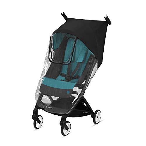 Image of CYBEX Libelle Stroller Rain Cover, Transparent, Stroller Accessory, Baby Travel Weather Shield