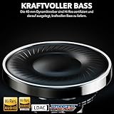 1Mii Y8+ Hybrid Active Noise Cancelling Kopfhoerer Over-Ear Bluetooth 6.0 Kopfhörer Kabellos mit...