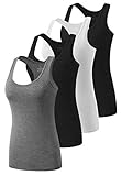 Star Vibe Racerback Workout Tank Tops for Women Basic Athletic Tanks Yoga Shirt Sleeveless Exercise...