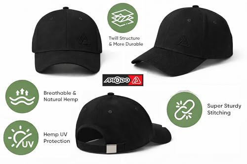 Image of Aprodo Adjustable Cap for Men & Women | Lightweight Breathable Unisex Hat for Sun Protection | for Workout, Travel, Outdoor Activities & Sports
