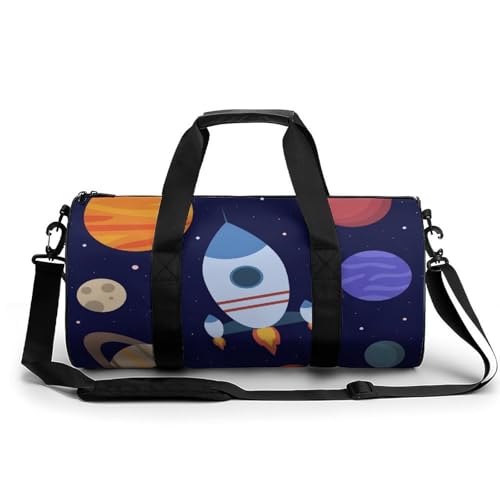 Sac de voyage Planète Fusée imperméable et léger pour la randonnée