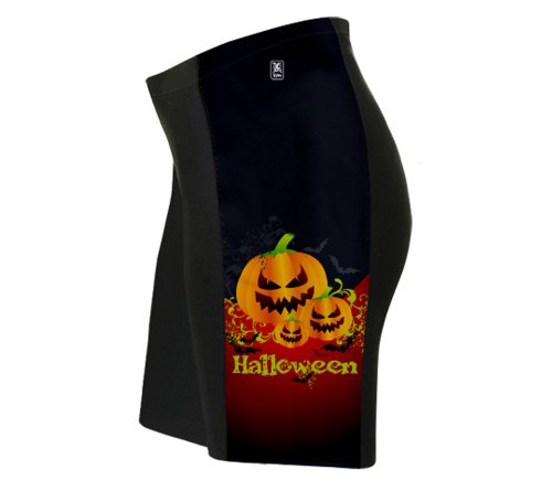 Creepy Pumpkins Cycling Shorts for Men - Size 4XL Black