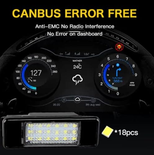 Car Passion Kit luci led targa compatibile con