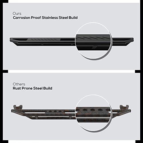 Estribos laterales en acero inoxidable para Jeep Liberty 2008-2013 miniatura 3