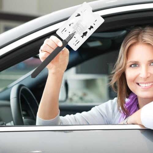 Garneck Parkkarte Halter Stick Verlängerbarer Mautkartenhalter Für Auto Praktischer Kartenhalter Für Zahlungen Transparentes Design Für Parkplatznutzung