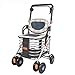 Chariots de courses Caddie Senior Walker Chariot Pliable Portable à Quatre Roues Panier d'épicerie Plus Ancien Scooter