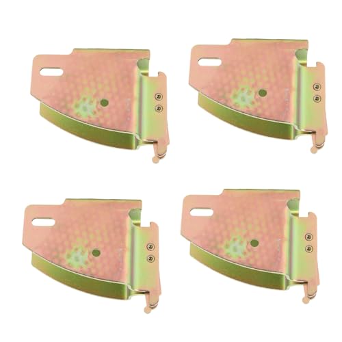Image of KIMISS 4PCS E Track Wood Beam Brackets for Truck Trailer Van, Heavy Duty Lumber Storage Socket, End Fittings for RV Cargo Trailer Accessories