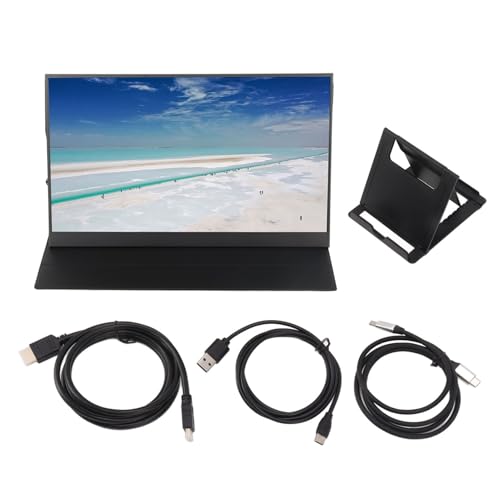 Image of 17.3 Inch Portable Monitor with Type C, 1080P HD Display, Dual Speaker, Compatible with Huawei, Smartisan, Windows 10 Laptop, ONE, Switch