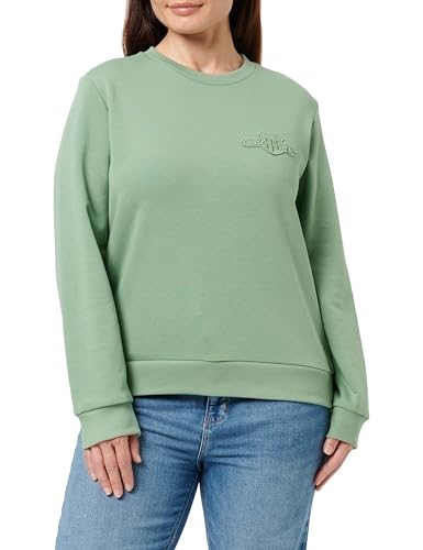 Image of GANT REG Tonal Shield C-Neck Sweat, Kalamata Green, S