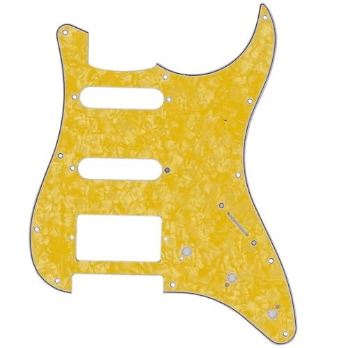 ピックガード 軽量ギターピックガード 3プライ エレキギター用 ST SQ 交換用スクラッチプレート(Pearl H)