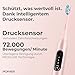 Schallzahnbürste POIVES P1 Pro - Elektrische Zahnbürste mit Drucksensor und 72.000 Bewegungen, bis zu 4 Jahre Garantie, 111 Tage Risikofrei testen, lange Akkulaufzeit, Perlmutt Rosa