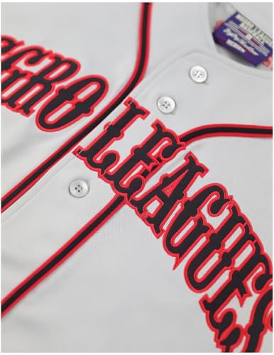 Big Boy Negro Leagues Baseball Museum NLBM S5 Conmemorativa Jersey de Béisbol para Adultos [Gris] miniatura 4