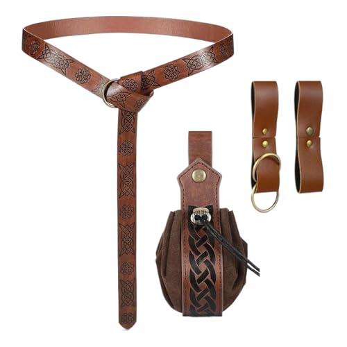 Costume médiéval d'Halloween complet grâce au kit de ceinture Renaissance mixte