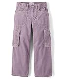 The Children's Place,Girls,Corduroy Pants,Thistle Mist Baggy Cargo,8
