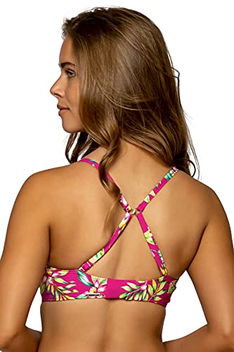 Sunsets Kauai Keyhole Swim Top, Orchid Oasis, 32E/30F/28G miniatura 6