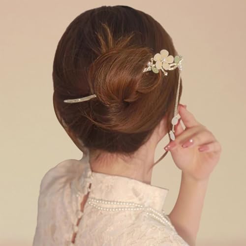 Ewanda store 7 Pcs Vintage Retro Hair Sticks,Chinese Traditional Hanfu Flower Hair Sticks Pins Hair Styling Hair Making Accessories for Women Girls
