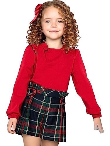 Abel & Lula Punto Milano Pullover for Girls Red