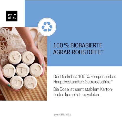 Pure Ella NERVENKRAFT - Baldrian Passionsblume Johanniskraut Kapseln - Vitamin B1 und Niacin für Nerven & Psyche - Laborgeprüft in Deutschland – Hochdosiert, 60 Vegane Kapseln