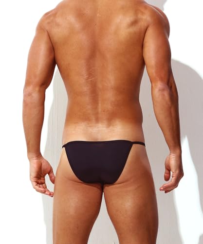 Men's Sexy Ice Silk Bikini Underwear Soft Low Rise String Cut Bulge Pouch Briefs4