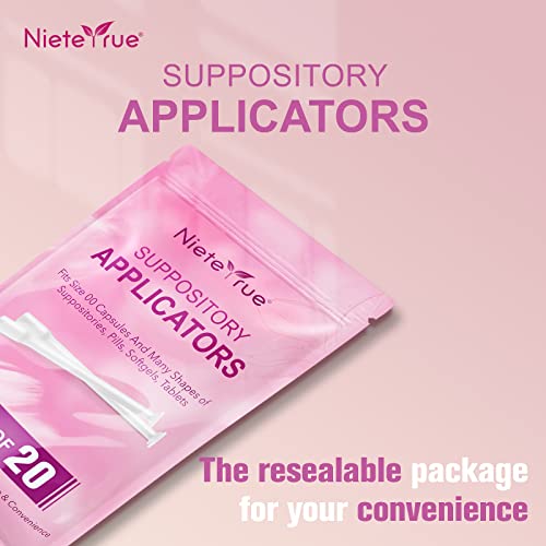 20 packs disposable vaginial applicators individually wrapped hygienic fit to size 00 cap-sules and many shapes of suppositories tablets feminine care applicators from