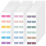 IANFAN 720 Pcs Sticky Index Tabs, 18 Colors Writable Annotation Tabs Medium Book Page Markers Page Markers Labels Repositionable Index Tab for Notebooks File Folder Planner Journal