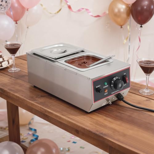 Máquina para Temperar Chocolate Eléctrica Comercial 6L Acero Inox miniatura 5