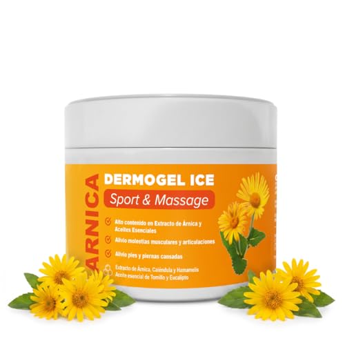 QKnatur GEL CREMA ARNICA MONTANA - 300 ml - Acción Intensa y efecto Frio, Ideal para Masajes Musculares y de Articulaciones - Alto contenido en extracto de Árnica, de Caléndula, Hamamelis