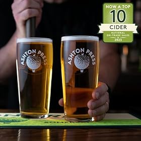Butcombe Brewery, Ashton Press Cider Bottles, Vegan Friendly, Fresh and Fruity, with a Robust Apple Taste, 8 x 500ml
