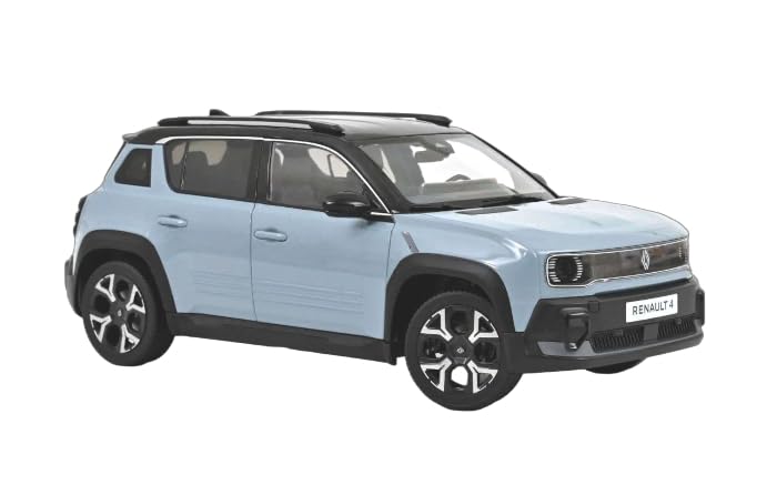 Renault 4 E-Tech Electrique 2025 miniature 1/18 Norev en Bleu Nuage