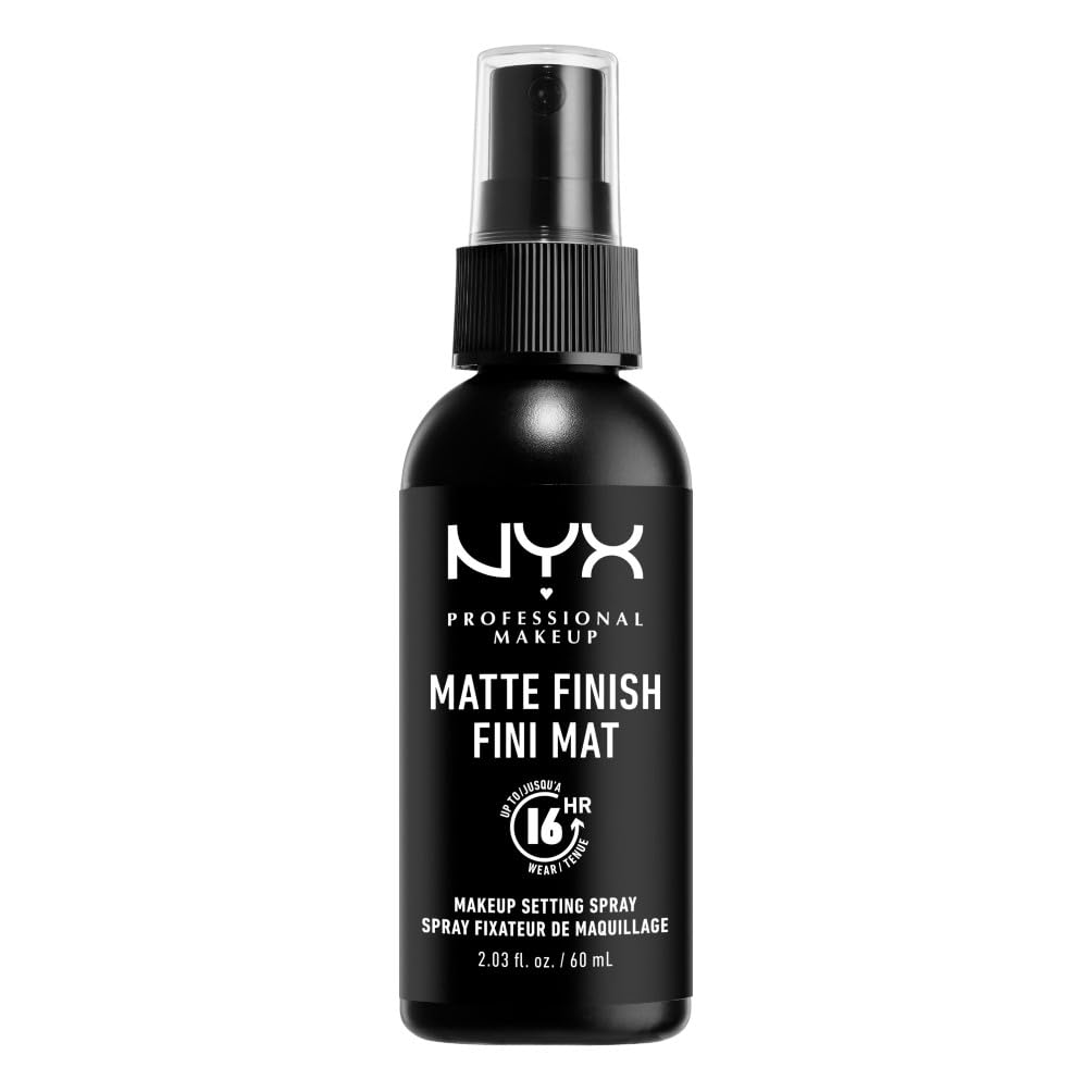 NYX Professional Makeup Setting Spray, Long Lasting Lightweight Formula, Matte Finish, 60 ml