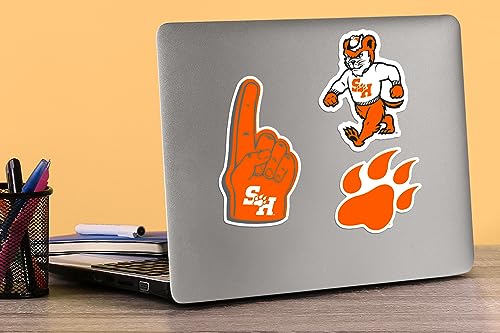Image of Sam Houston State University 10ct Vinyl Large Deluxe Stickers Variety Pack - Laptop, Water Bottle, Scrapbooking, Tablet, Skateboard, Indoor /Outdoor - Set of 10