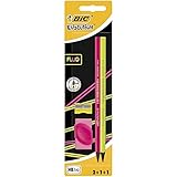 Lápiz de grafito hexagonal con goma