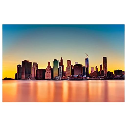 LHJOYSP pussel 1000 City skyskrapor, new york city, new york 75x50cm