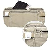 Pochete Doleira Bolsa Viagem Oculta Invisível Anti Roubo Hobbywin (Bege)