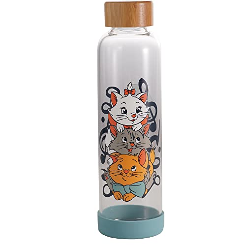 Bouteille en verre Disney Aristocats gourde de transport 500ml
