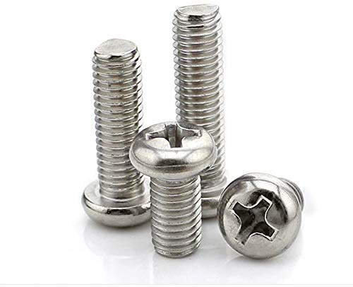 Screw 200pcs/lotM1.42/2.5/3/3.5/4/4.5/5carbon Steel Nickle Phillips pan Head Small Machine silverscrew for Phone Watch Repair kit179 - (Size: M1point4, Length: 2point5)