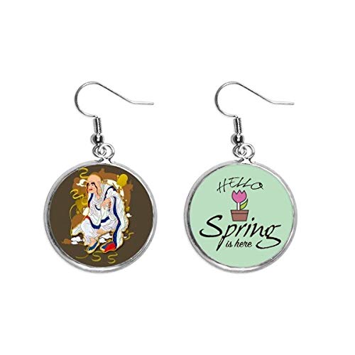 Pendientes de budismo dieciocho arhats figura colgante decorativo joyería de primavera para orejas