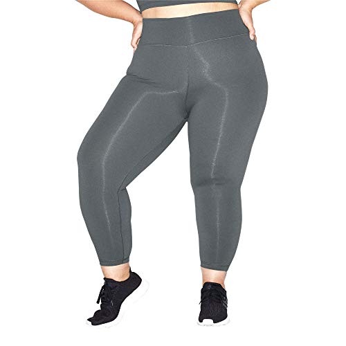 American Apparel Women's Forward Crop Legging, Asphalt, Medium