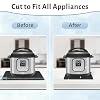 LOPNUR 17"x12" Large Appliance Slider, Appliance Sliders for Kitchen Appliances, 360° Rotating Sliding Tray for Coffee Maker, Countertop Mover Mat Cut to Fit Stand Mixer Air Fryer Microwave, Gray #4