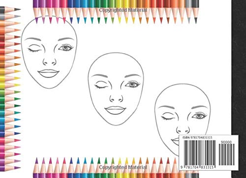 Make-up Artist Sketchbook: Gifts for girls and kids who like fashion, beauty and drawing. image 2